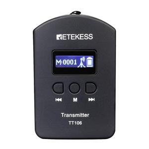 Transmisor inalámbrico de guía turístico colgante con orejas profesionales UHF de 2,4 GHz RETEKESS TT106 - Product Image 2