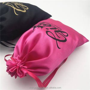 Borsa da imballaggio in raso di capelli vergini crudi 100% borse di raso di lusso per fasci di capelli onde e scoppi borsa per la conservazione di parrucche di seta - Product Image 3