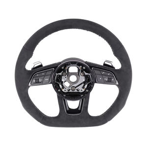 S-line พวงมาลัยหนังเต็มรูปแบบสำหรับ <span class=keywords><strong>Audi</strong></span> R8 ttrs C6 C7 S7 S4 A4 B8 RS3 SQ5 S5 B9 A6 C8 A3 <span class=keywords><strong>2018</strong></span> - Product Image 5