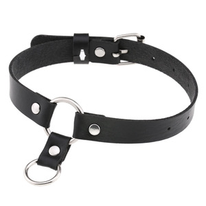 Nuova collana con colletto pendente in pelle sintetica personalizzata punk O <span class=keywords><strong>girocollo</strong></span> con cinturino per clavicola da donna - Product Image 5