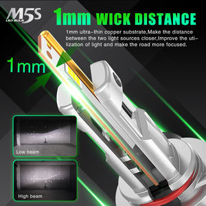 TOBYS-faro delantero para coche, luz Led láser superbrillante, M5S, 8800lm, H4, 45w, Ip68, Csp, 7 pulgadas, 70w - Product Image 3