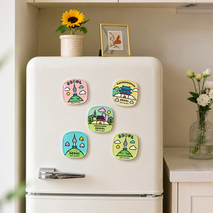 Durable Strong Magnetic Rectangle Shape UV Printed Refrigerator Promotional Gift Acrylic <b>Fridge</b> <b>Magnet</b> for Travel Souvenir - Product Image 3