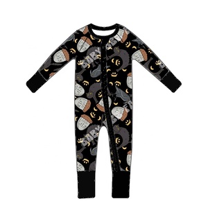 Nuevo disfraz <span class=keywords><strong>de</strong></span> Halloween <span class=keywords><strong>para</strong></span> niño recién nacido fibra <span class=keywords><strong>de</strong></span> bambú globo ocular estampado <span class=keywords><strong>de</strong></span> <span class=keywords><strong>calabaza</strong></span> YKK pijamas con cremallera bebé mameluco <span class=keywords><strong>de</strong></span> manga larga <span class=keywords><strong>de</strong></span> cuatro patas - Product Image 3