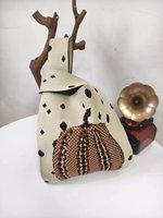 Sac à main tricoté tendance en forme de citrouille, sac souple polyvalent, sacs fourre-tout populaires pour femmes, sac de shopping, mini sac fourre-tout tricoté