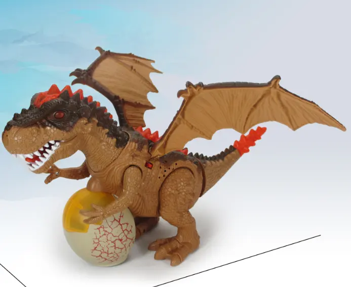 חדש כניסות ערפל תרסיס דינוזאור רובוט צעצוע לילדים הליכה דינוזאור צעצוע תרסיס מים סוללה מופעל דינוזאור עם אור