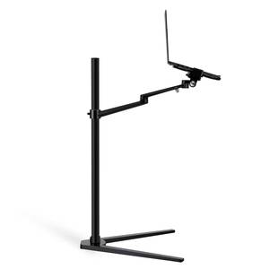 Soporte de aluminio ajustable para portátil Soporte universal para teléfono para portátil y iPad Soporte de suelo de trípode portátil para iPad y dispositivos móviles - Product Image 4