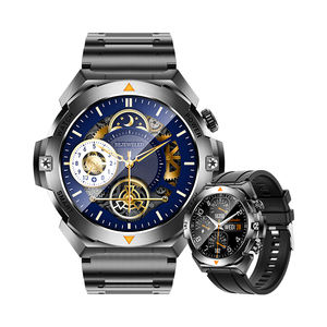 Reloj Inteligente Unisex KM99 de Apariencia Tradicional, Dafit, Pantalla Grande HD de 1.46 Pulgadas, Correas Dobles, Monitor de Actividad, Control Remoto - Product Image 1