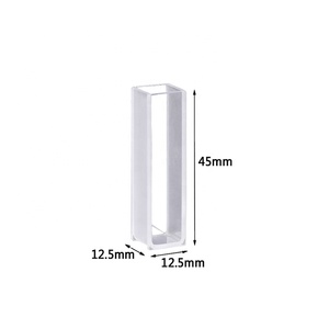 분광광도계 큐벳 표준 10mm 경로 45mm 높이 3.5ml 용량 350-2000nm 파장 큐벳 일회용 석영 큐벳 - Product Image 3
