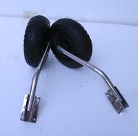 Remorque gonflable de bateau, cadre en acier inoxydable avec roues d'atterrissage