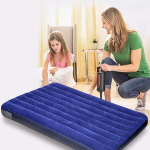 <span class=keywords><strong>Matelas</strong></span> Gonflable Double Design Bleu avec Cordon de Tirage pour Tente de Camping Extérieure, Ensemble Gonflable pour Maison et Chambre à Coucher, <span class=keywords><strong>Matelas</strong></span> Pliant - Product Image 4
