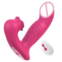 Jouets sexuels pour femmes : Vibrateur double tête portable, Godemiché vibrant, Stimulateur clitoridien à succion, Vibrateur à poussée pour le point G