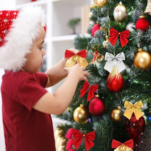 Offre Spéciale : Nœuds de Noël en Ruban, Ornements pour Arbre de Noël, Décorations pour Cadeaux, Fournitures d'Artisanat - Product Image 2