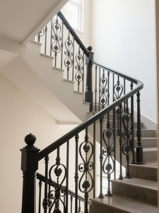 מעקות ומעקות יד ממתכת עמידה בפני חלודה, מצופות פלדת פחמן ופלדה מגולוונת, בעלות תקן אירופאי בעבודת יד, עם ציפוי אבקה. - Product Image 1