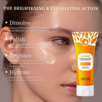 Gel exfoliant nourrissant pour le visage à la niacinamide naturelle, aux enzymes d'orange et à l'aloe vera, blanchissant, nettoyage en profondeur, élimine les peaux mortes