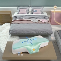 Oreiller ergonomique en mousse à mémoire de forme à récupération lente en 3 à 5 secondes, nouveau style, pour dormeurs sur le côté, sur le ventre et sur le dos