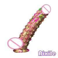 Dildo en silicone géant en forme d'animal, jouet pour adultes, plug anal d'entraînement et d'étirement, grand dildo fantaisie pour stimulation du point G et de la prostate