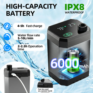Douche de camping portable électrique intelligente haute pression US Lock Stock Luxury Outdoor, alimentée par batterie - Product Image 6