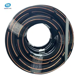 Top Quality 1/4" 3/8" 7/8" Insulated Air Conditioner Black Rubber Copper Pipe Line Set For HVAC Parts