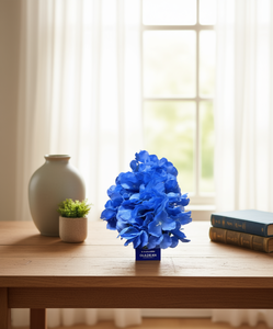 Bouquet di fiori artificiali Ola Elegan, 12 pezzi, in seta, realistici, blu, per decorazioni domestiche e nuziali - Product Image 2