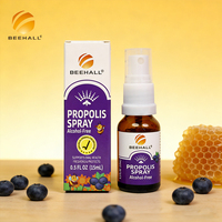 BEEHALL Vente en gros Spray buccal à la propolis sans alcool pour apaiser les maux de gorge