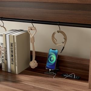 Hundezwinger-Möbel Robuster Haustierzwinger mit <span class=keywords><strong>2</strong></span> Schubladen und Regalen Indoor-Hundezwinger mit Beistelltisch Kostenloser Versand in die USA - Product Image 5