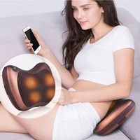 Coussin de massage Shiatsu chauffant pour le dos, avec nœuds rotatifs portables, ergonomique pour le bas du dos et les lombaires, idéal pour la maison et le bureau