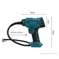 Compresseur d'air sans fil transfrontalier pour voitures, gonfleur électrique portable haute puissance pour véhicules, moteur en cuivre, débit d'air 30L/min