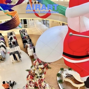 Mascotte Gigante di Babbo <span class=keywords><strong>Natale</strong></span> Arrampicatore per <span class=keywords><strong>Natale</strong></span>, Pallone Gonfiabile Durevole da Parete per Supermercati - Product Image 3
