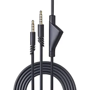 <span class=keywords><strong>Rallonge</strong></span> <span class=keywords><strong>de</strong></span> câble audio TPE <span class=keywords><strong>de</strong></span> remplacement avec contrôle du volume <span class=keywords><strong>de</strong></span> la fonction muette pour les casques <span class=keywords><strong>de</strong></span> jeu Logitech Astro A10 A40 A40TR - Product Image 1