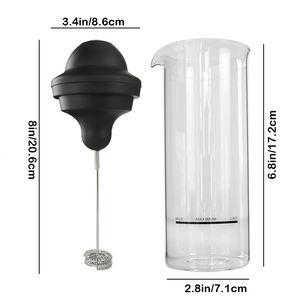 Espumador de leche eléctrico, Espumador automático, taza mezcladora doméstica, agitador de leche capuchino - Product Image 4