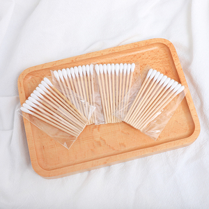 Coton-tiges en bois de haute qualité de 7 cm, à pointe unique, écologiques et biodégradables, pour les soins personnels et usage médical - Product Image 2