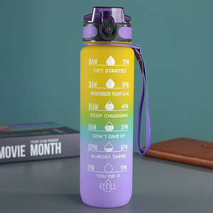 Wholesale 1 L Fashion <b>Sports</b> <b>Water</b> <b>Bottle</b> With Time Marker Direct Drinking Plastic Space <b>Sports</b> <b>Water</b> <b>Bottle</b> Made In Vietnam - Product Image 3