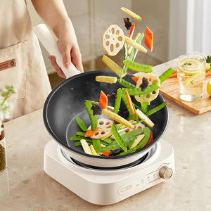 Sartén Eléctrica Little Bear DCG-B27H1, Tipo Dividido, Multifuncional, Olla de Cocina Doméstica de Gran Capacidad, Color Beige - Product Image 1