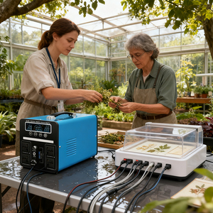 สถานีพลังงานสำรองแบบพกพา แบตเตอรี่ลิเธียมเทอร์นารีขนาดใหญ่ 1200W พร้อมระบบ MPPT และคลื่นไซน์บริสุทธิ์ สำหรับการตั้งแคมป์และสถานการณ์ฉุกเฉิน - Product Image 5