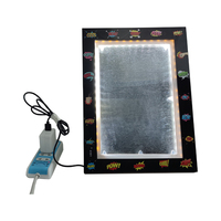 Cadre d'art LED noir et blanc personnalisé cadre photo en plastique acrylique avec boîte en bois imprimée UV pour la décoration intérieure