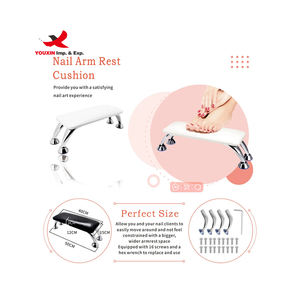 Reposabrazos de Uñas Profesional de Alta Calidad Personalizado a Bajo Precio, Almohada de Cuero PU para Manicura - Product Image 4