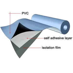 PVC selbst klebende wasserdichte Dach membran vom Hersteller