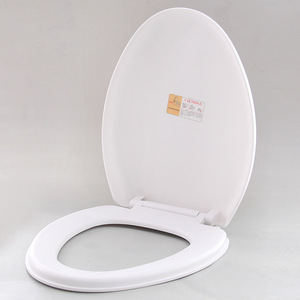 Siège de toilette à fermeture douce, rond, non électrique, avec fonction d'amortissement pour toilettes standard - Product Image 1