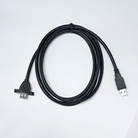 Cable de Extensión USB Personalizado de Alta Calidad, Macho a Hembra, con Montaje en Panel con Tornillos, Adaptador USB Tipo A