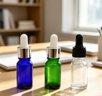 Flacon compte-gouttes en verre multicolore de 100 ml avec bouchon de sécurité enfant, prêt pour diffuseur, flacon d'huile essentielle estampé à chaud