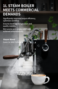 Imported Rotary Pump, Dual Boiler Heating, Steam Milk Frothing, Semi-<b>Automatic</b> <b>Coffee</b> Maker for Home and Commercial Use. - Product Image 2