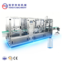 Ligne de production de remplissage d'eau en bouteille plastique de 5 L à haute efficacité, équipement de remplissage automatique de boissons pour usine d'eau