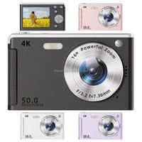 Senter LED 2.8 inci 700mAh waktu 50MP maks 32GB TYPE-C 4K 16X kamera video digital profesional 4k