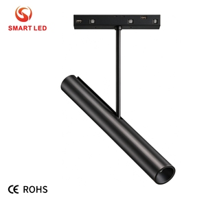 Projecteur LED cylindrique magnétique sur rail CE Rohs CB 15W, CRI90, dimmable, pour éclairage commercial et domestique - Product Image 5