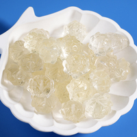 Vente en gros de pierres précieuses en vrac cristal citron fleur de lotus bracelet à breloques sculpture pour bracelet fabrication de bijoux DIY