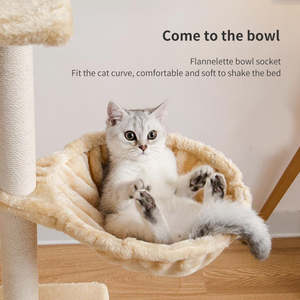 Tour à <span class=keywords><strong>chat</strong></span> multi-niveaux en bois <span class=keywords><strong>gris</strong></span> moderne de Kinghon, du sol au plafond, pour <span class=keywords><strong>chat</strong></span> - Product Image 4