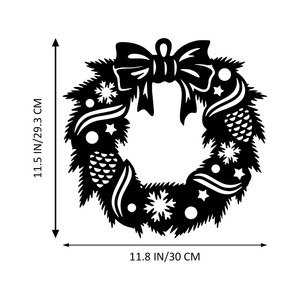 Decorazioni Natalizie per Esterni, Ornamenti in Ferro Battuto per Porte e Pareti, Stile Moderno e Semplice, Decorazioni da Appendere per Corridoi e Ingressi - Product Image 6