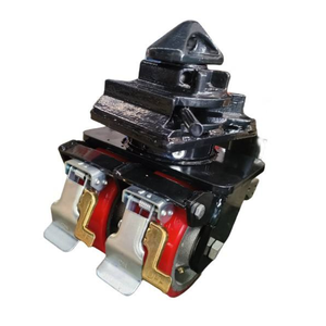 Roues pivotantes robustes de 10 pouces 360 Rotation 33ton PU BR pour conteneurs Style pneumatique en vente - Product Image 4