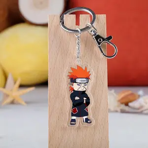 Manufacturer best selling cute acrylic keychain accessories custom printed epoxy coated acrylic keychain charms