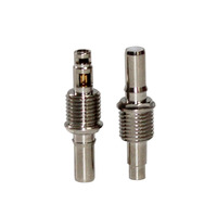 Aoxun Conector Electrónico con Roscas, Conector Macho SMB para Cable RG178